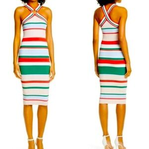 Ted Baker Stretchy Striped Dress